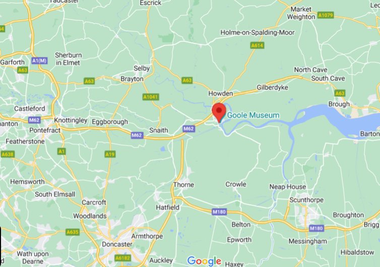 Where is Goole (East Riding of Yorkshire), England (UK)? see area map