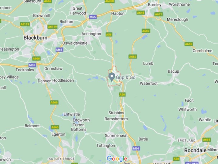 Haslingden (Lancashire), England (UK) area map & More