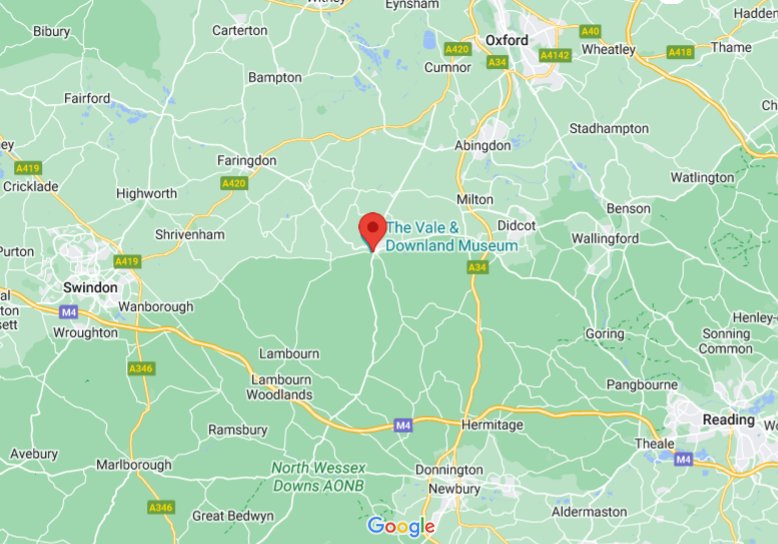 Wantage (Oxfordshire), England (UK) area map & More