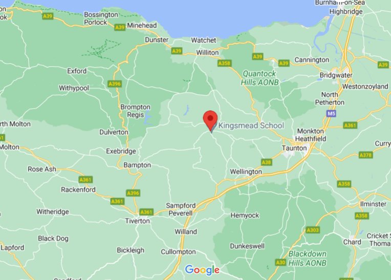 (Somerset), England (UK) area map & More