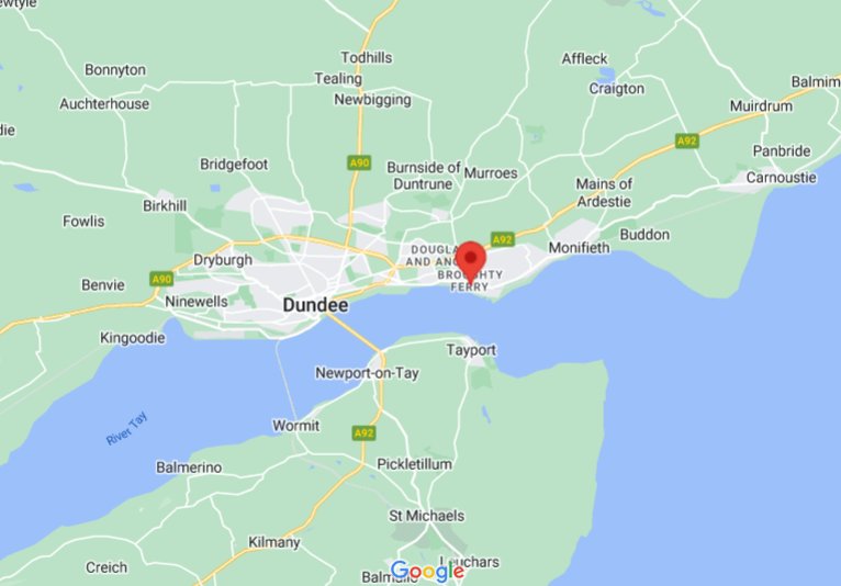 Where is Broughty Ferry (Dundee nbhd), Scotland (UK)? see area map & more