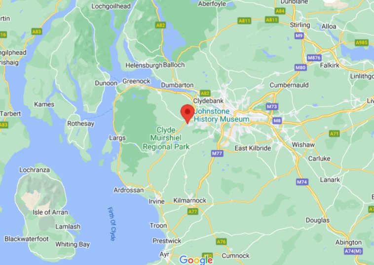 Where is Johnstone, Scotland (UK)? see area map & more