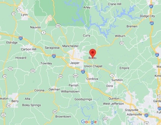 Where is Boldo, Alabama? see area map & more