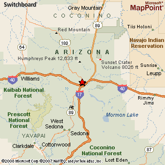 Map Of Flagstaff Az Area Flagstaff, Arizona Area Map & More