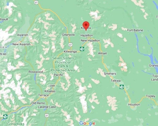 Kispiox, British Columbia area map & More