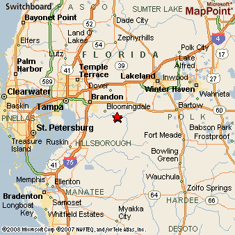 Map Of Lithia Florida Lithia, Florida Area Map & More