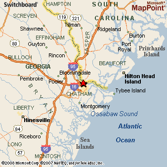 Map Of Savannah Ga Area Savannah, Georgia Area Map & More