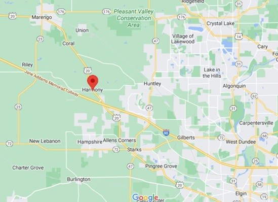Harmony (McHenry Co), Illinois area map & More