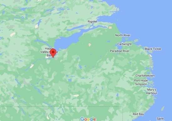 Mud Lake, Labrador area map & More