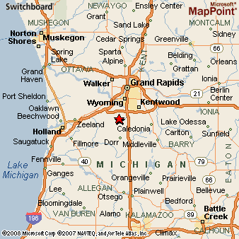 Byron Center Michigan Map Byron Center, Michigan Area Map & More