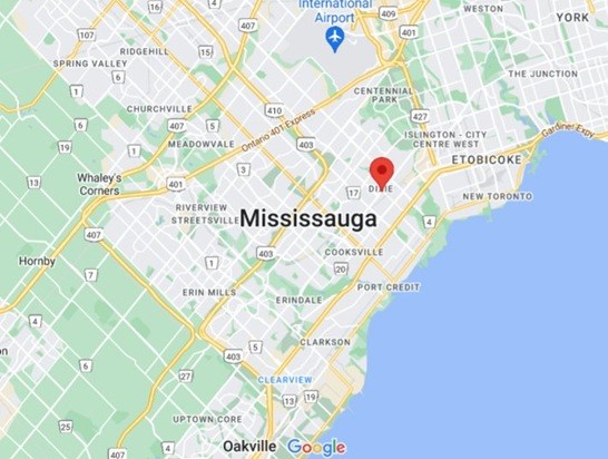 Dixie [Mississauga nbhd], Ontario area map & More
