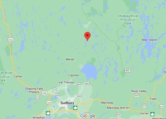 Paradise Lake, Ontario area map & More