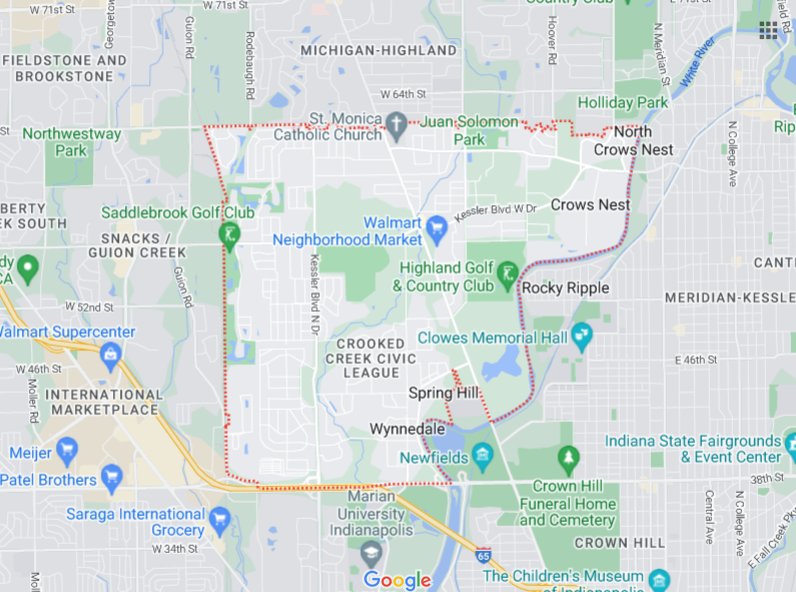 46228 Zip Code Area Map & Details