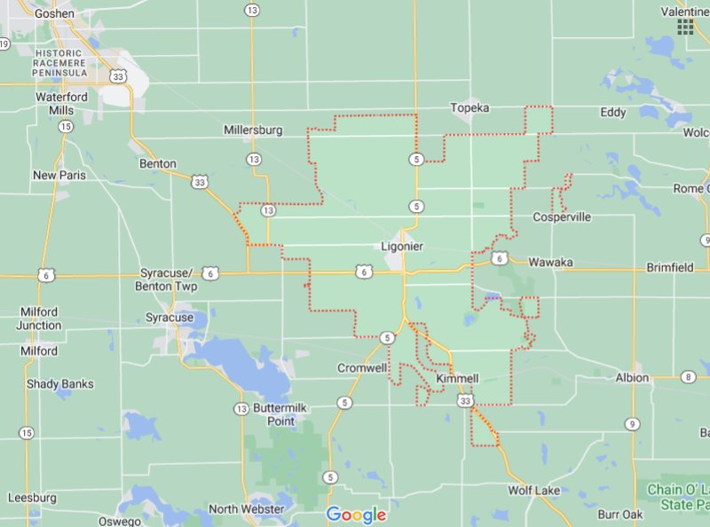 46767 Zip Code Area Map & Details