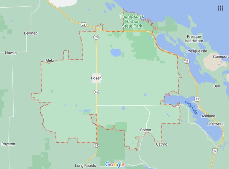 49776 Zip Code Area Map & Details