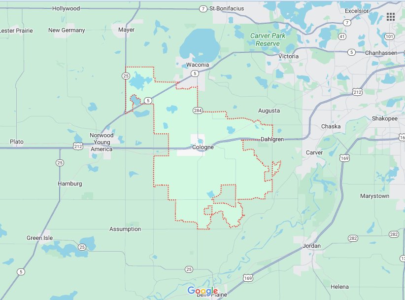 55322 Zip Code Area Map & Details