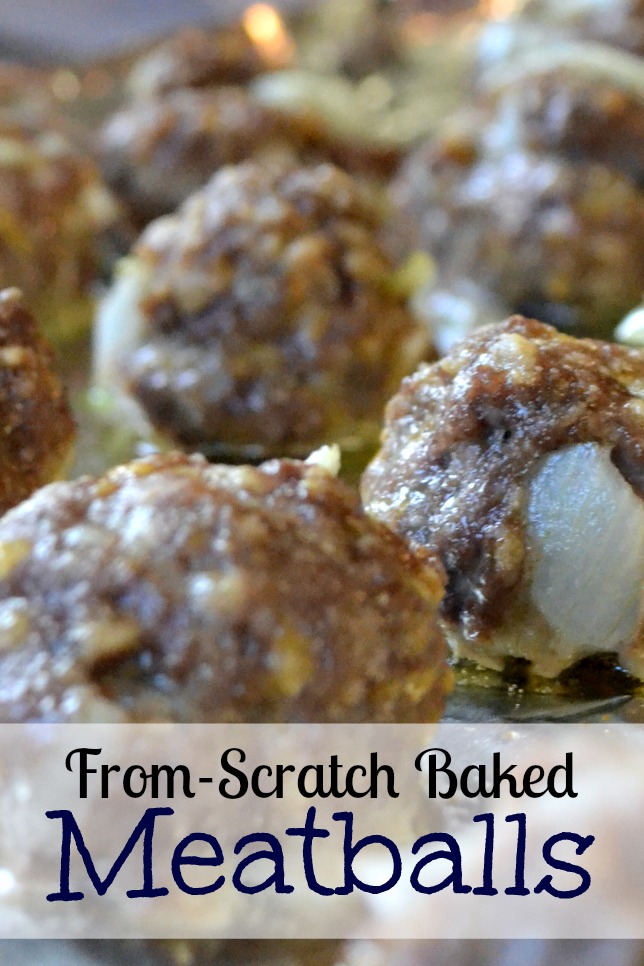 From Scratch Baked Meatballs The Domestic Geek Blog