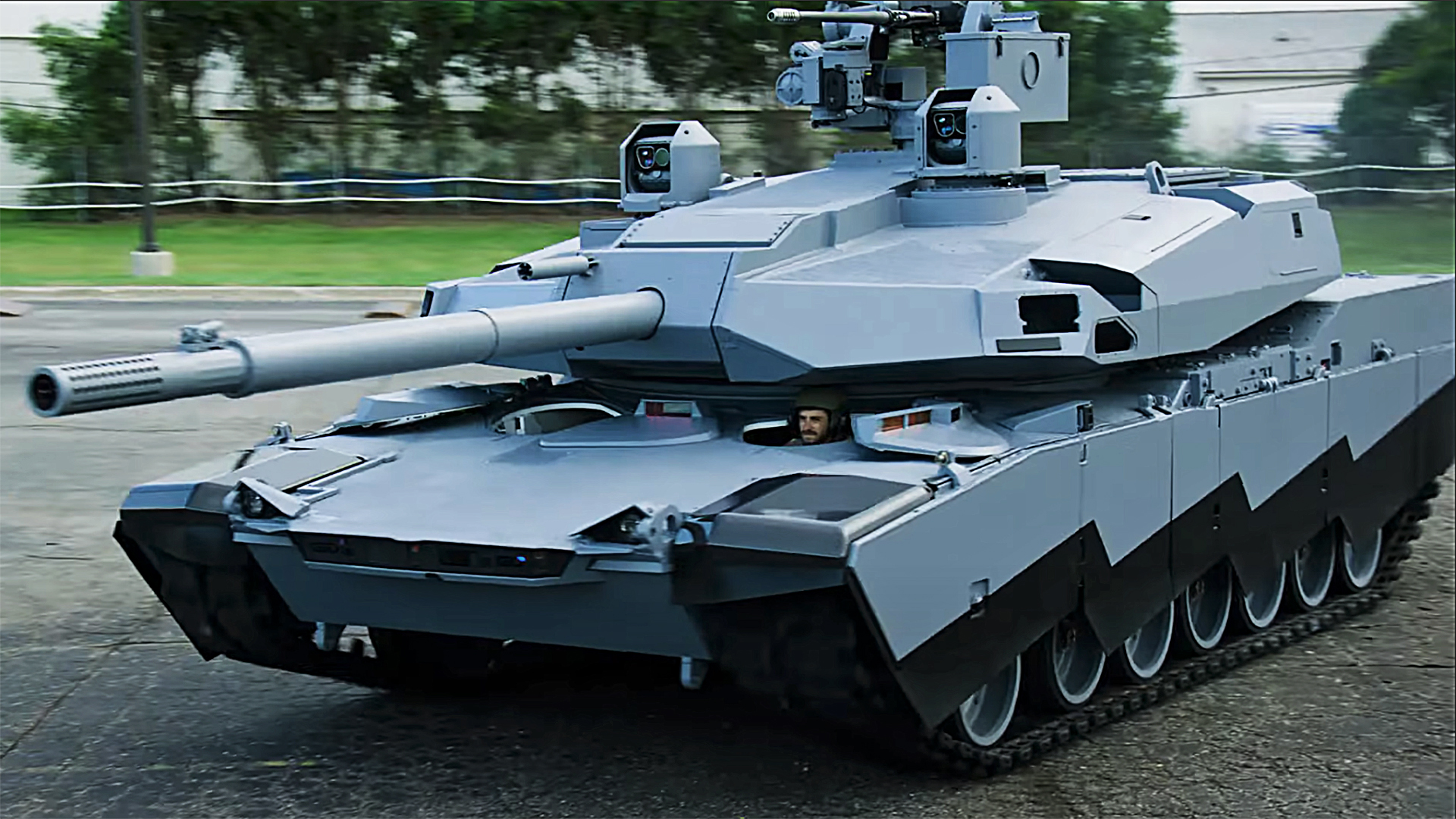 AbramsX Next Generation Main Battle Tank Breaks Cover The Drive