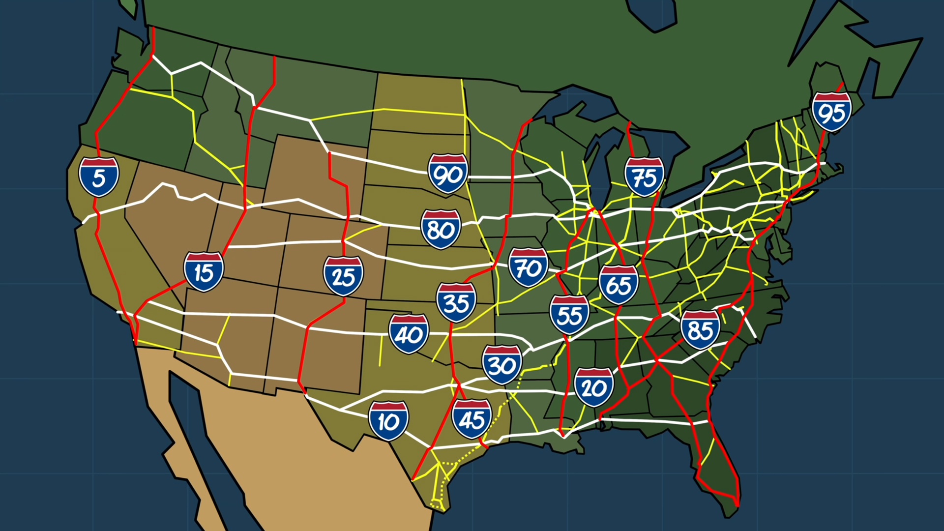 Here's the Surprising Logic Behind America's Interstate Highway Numbers