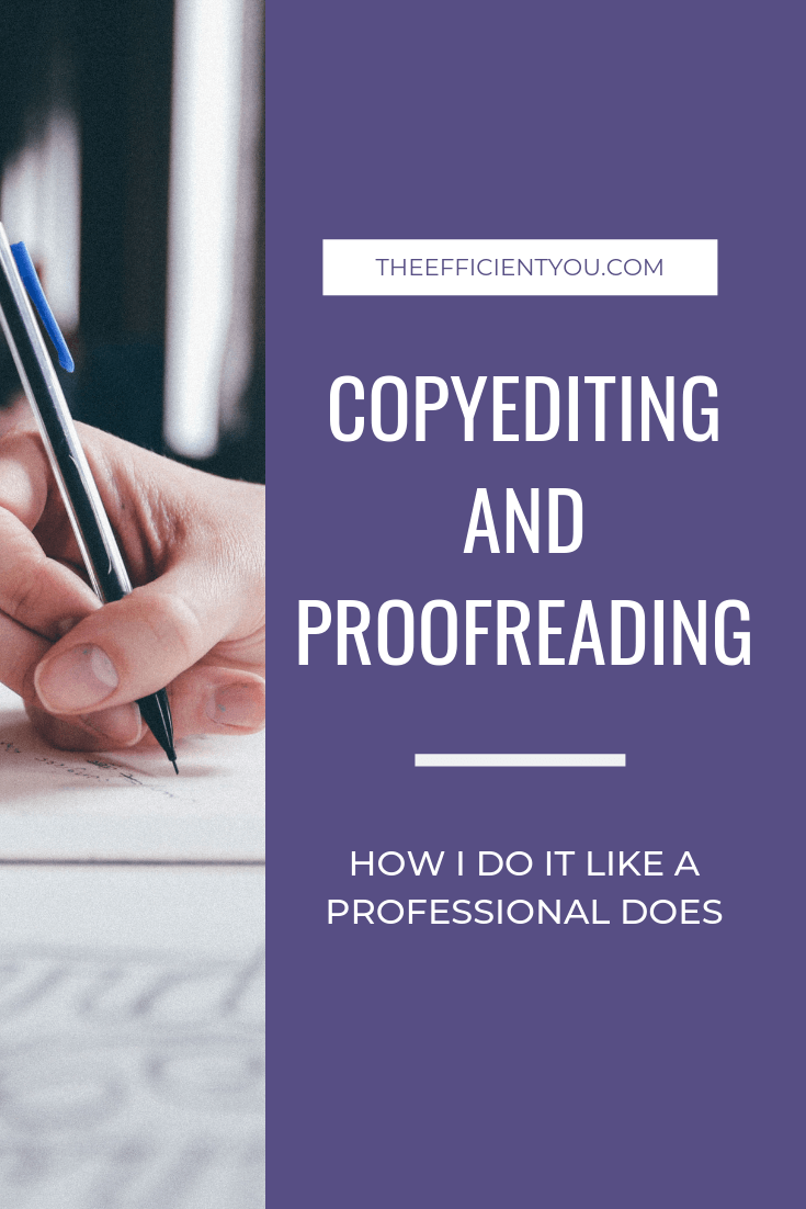 How I do copyediting and proofreading for my book myself