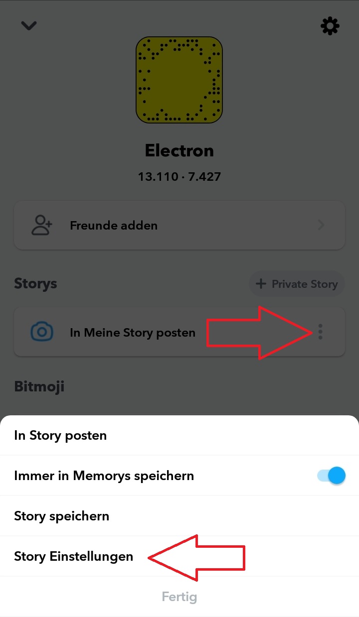 Snapchat Story vor bestimmten Personen verbergen Electron