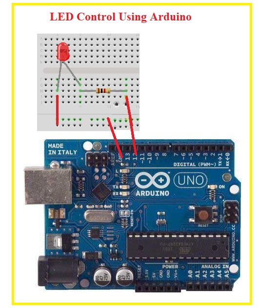 LED Control Using Arduino The Engineering Knowledge