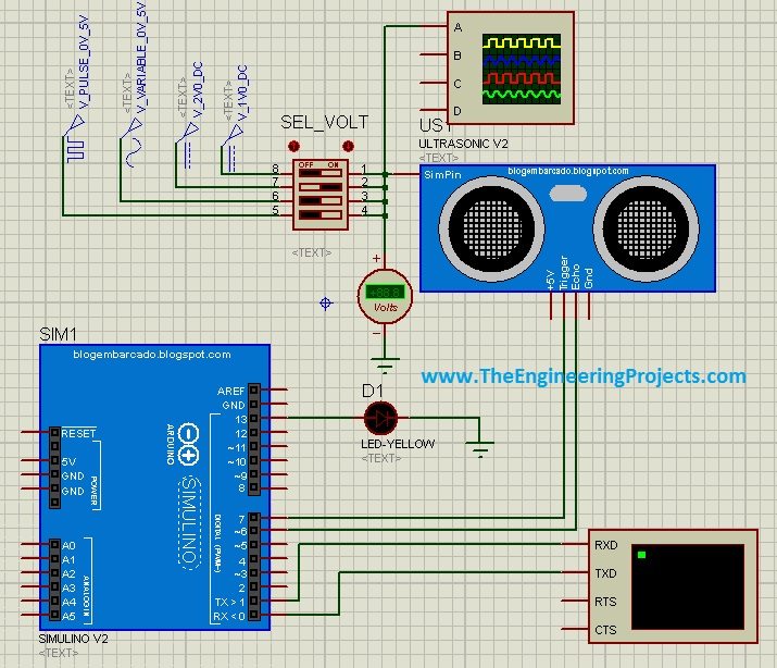How To Simulate Ultrasonic Sensor With Arduino In Proteus Ultrasonic Images