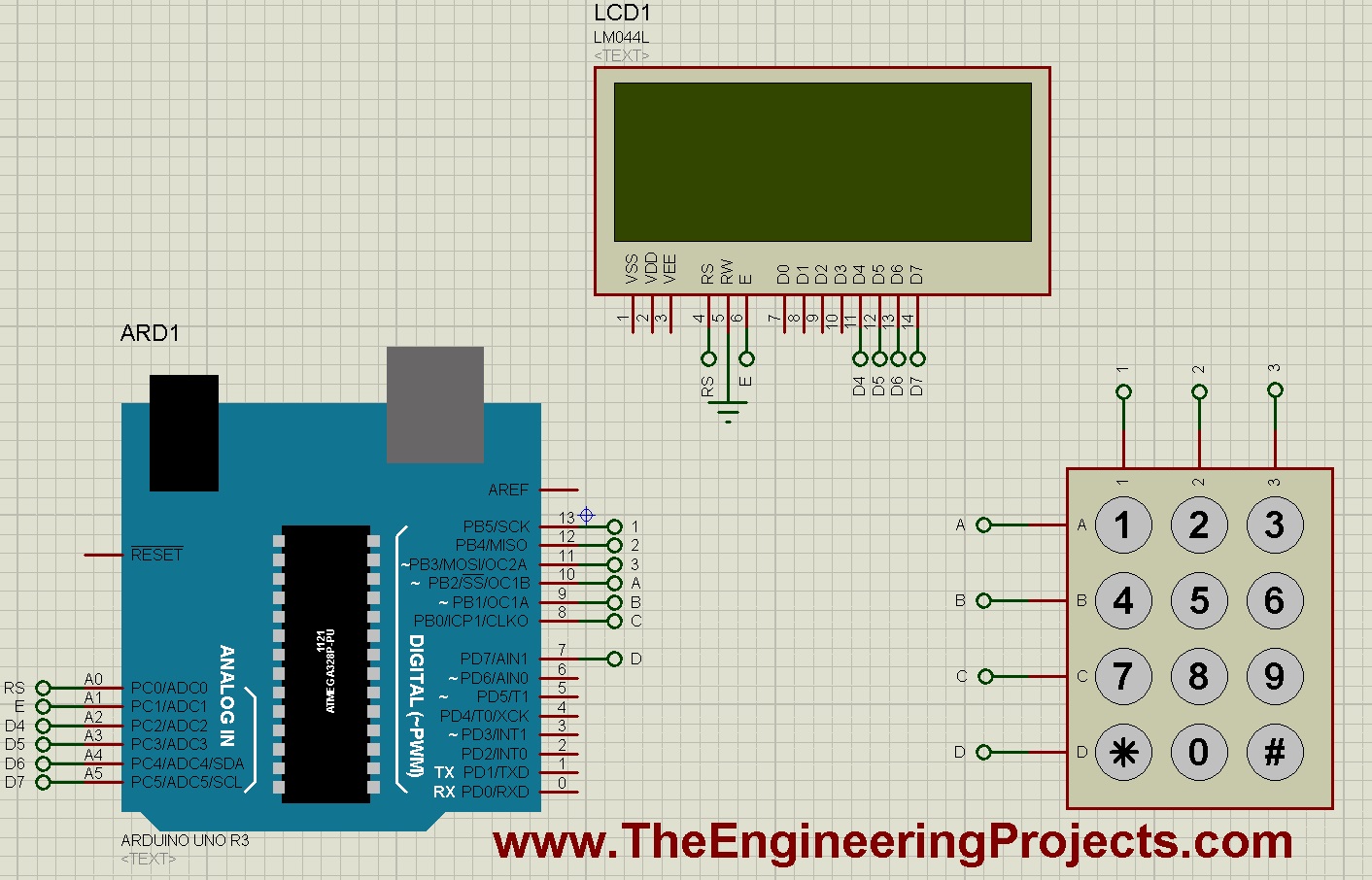 Circuit Diagram Keypad Arduino - Circuit Diagram