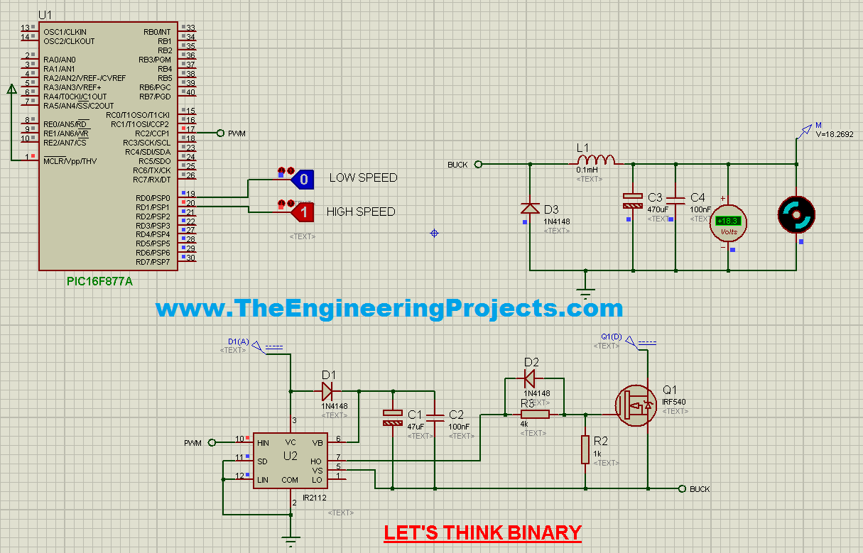 Speed Control of DC Motor using PIC Microcontroller The Engineering