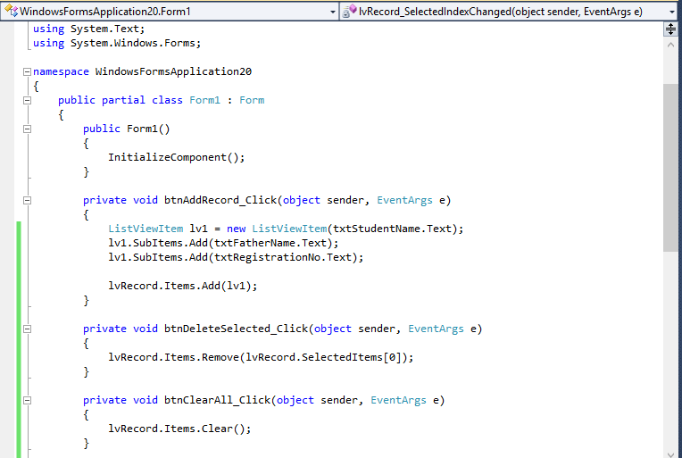 C ListView Control The Engineering Projects