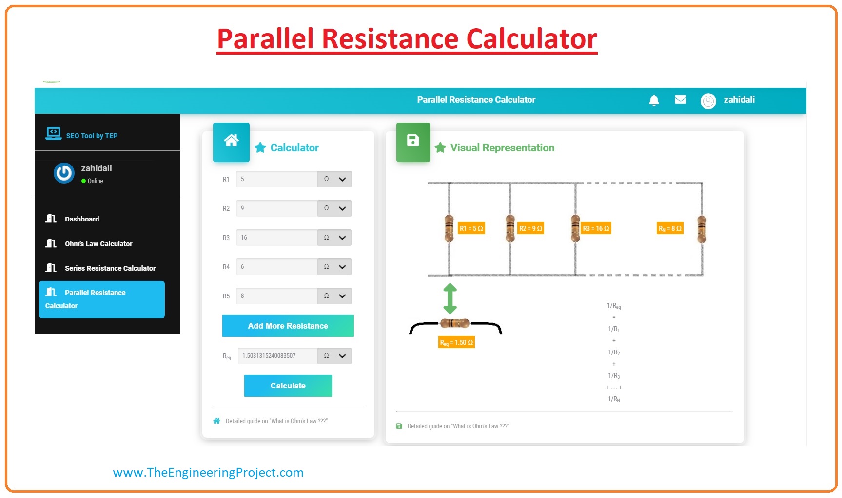 Resistors in Parallel Combination The Engineering Projects
