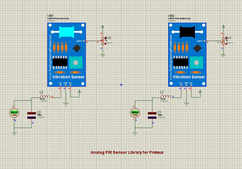 Analog Vibration Sensor Library for Proteus The Engineering Projects