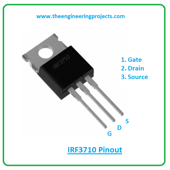 IRF3710 MOSFET Datasheet, Pinout, Features & Applications The