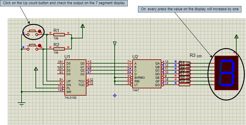 3 Digit 7 Segment Display Counter Circuit