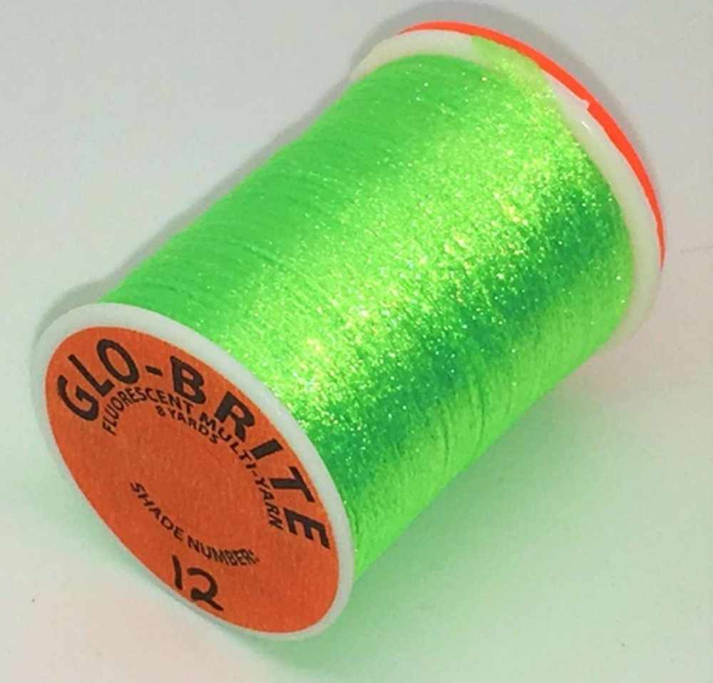 Veniard GloBrite Multi Yarn Lime Green 12 Fly Tying Materials