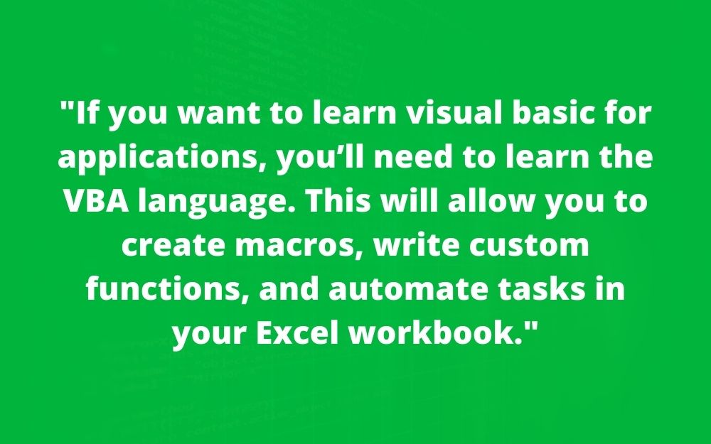 What Is VBA In Excel? The Excel Experts