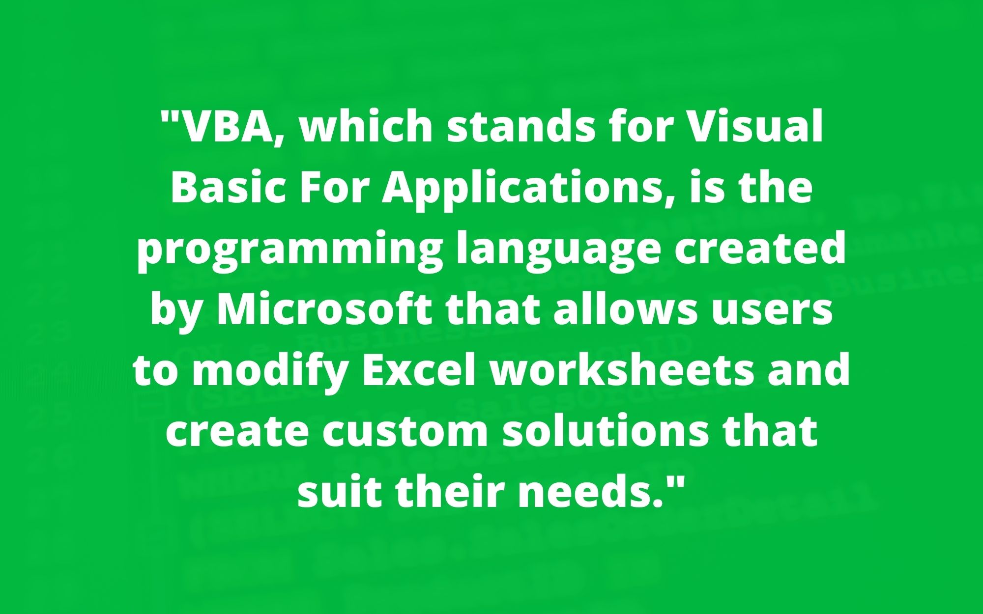 Excel VBA For Mac The Excel Experts