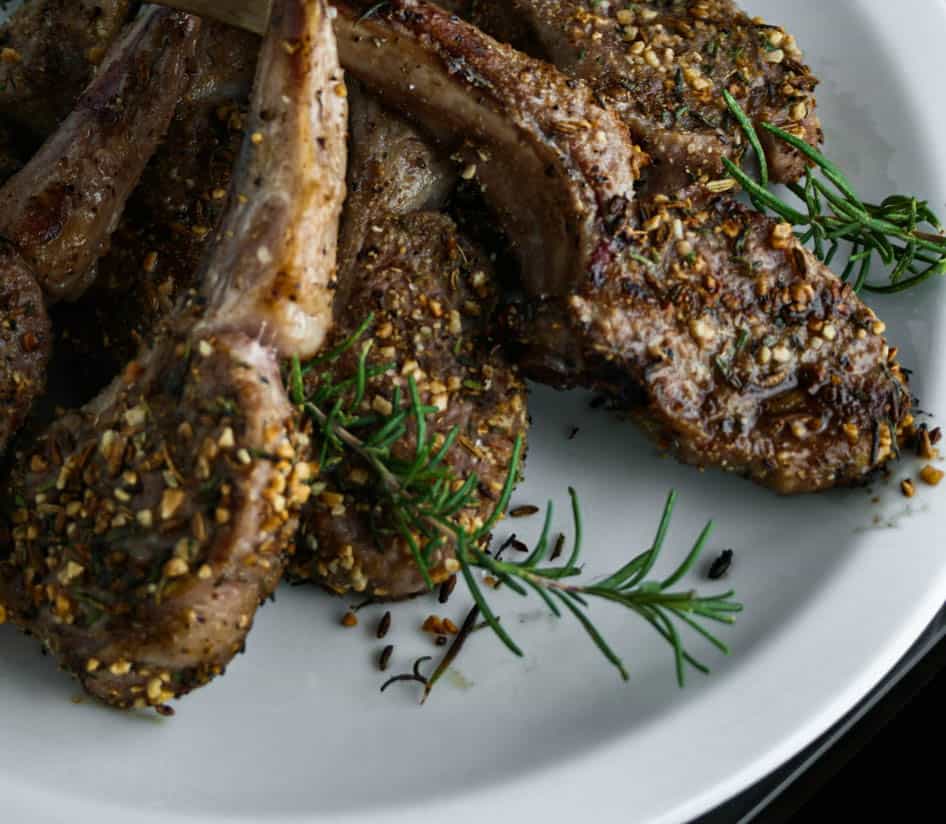 Rosemary Fennel Crusted Grilled Lamb Chops Feast Local