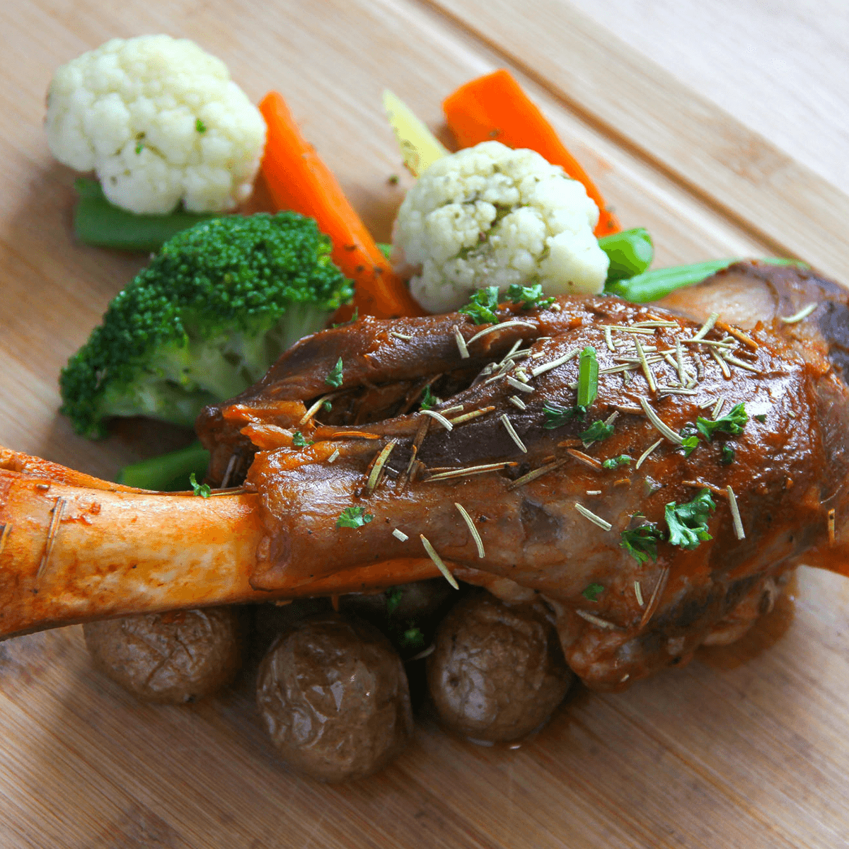 Slowcooked Lamb Shanks FETA Mediterranean