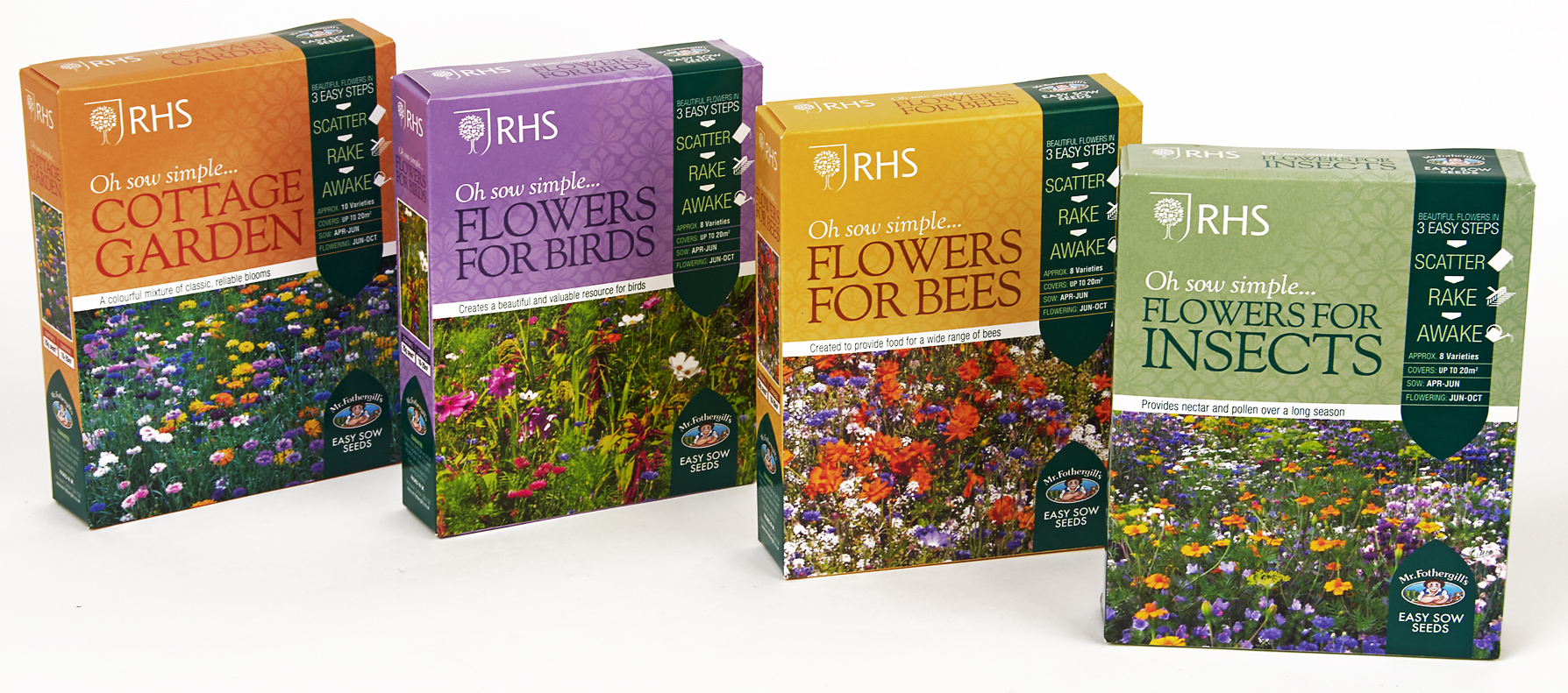 Flower Seed Packaging Design Mr Fothergill's RHS The Finishing Post