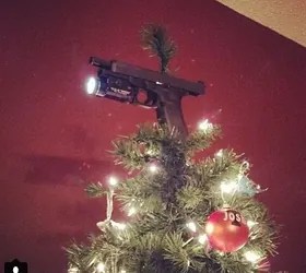 Gun Christmas Tree POTD Christmas Tree Topped Glock The Firearm Blog