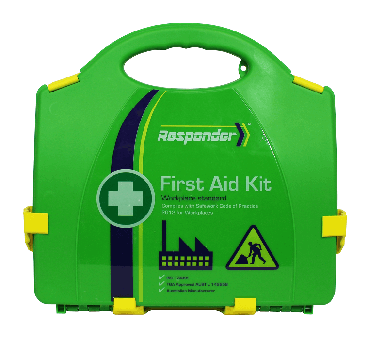 Workplace First Aid Kit (Low Risk) Plastic Container, Includes Wall