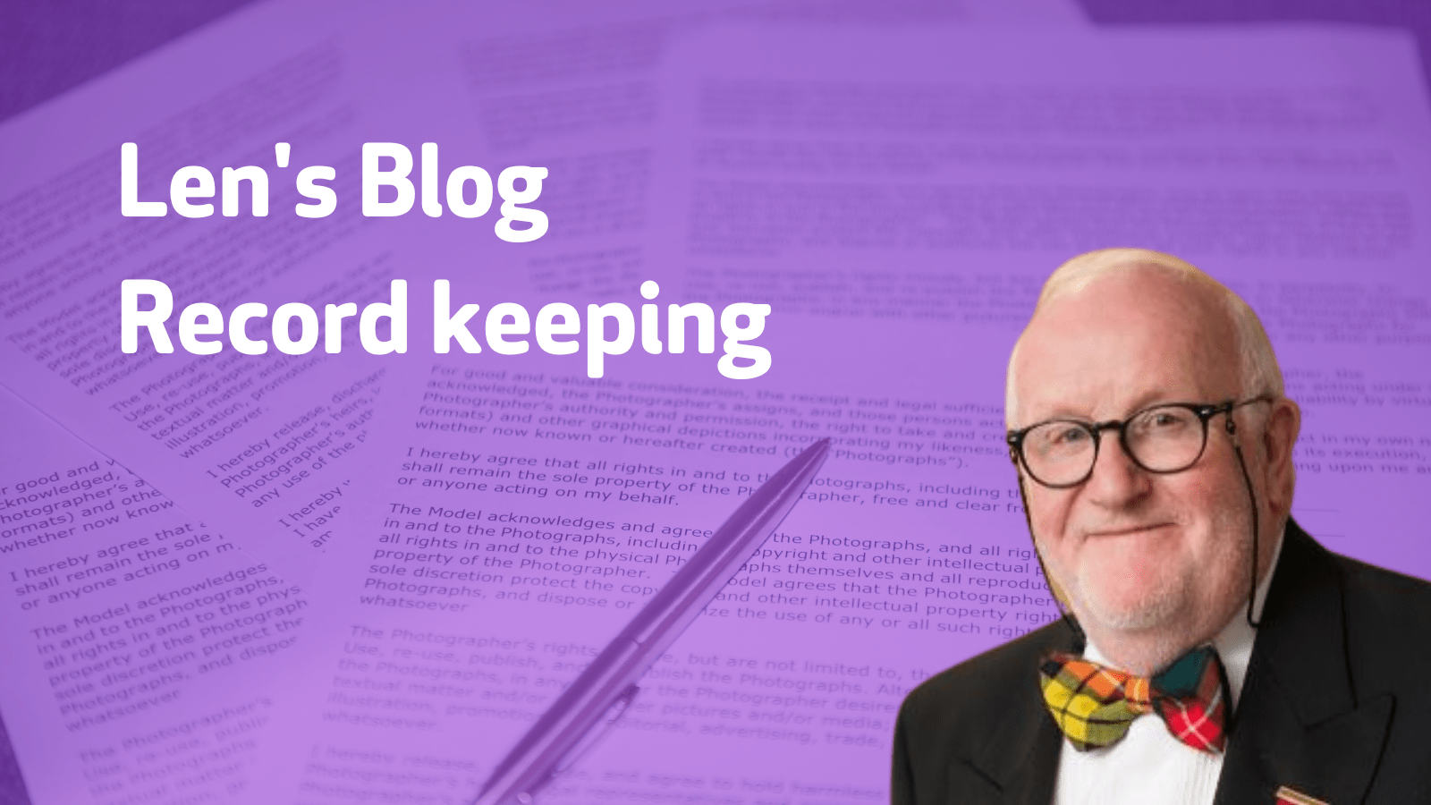 Lens Blog Record keeping FIS