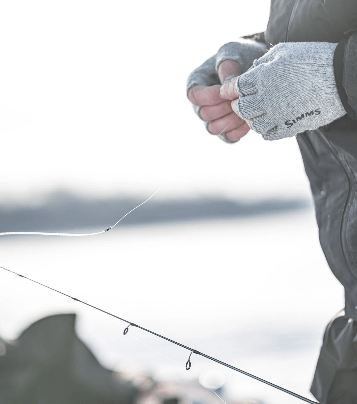 Simms Wool HalfFinger Glove Buy Simms Fishing Gloves Online at