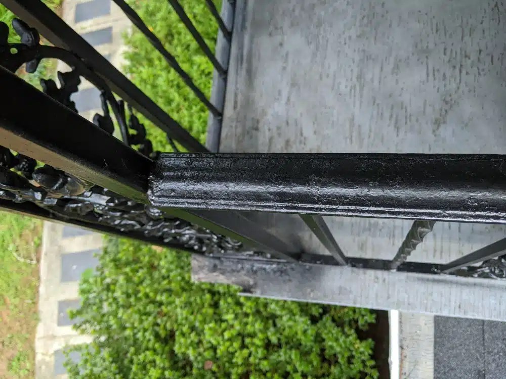 Unsanded Iron Railing