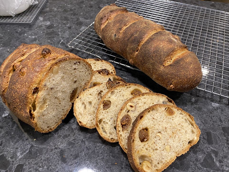 Hazelnut and Fig Levain The Fresh Loaf