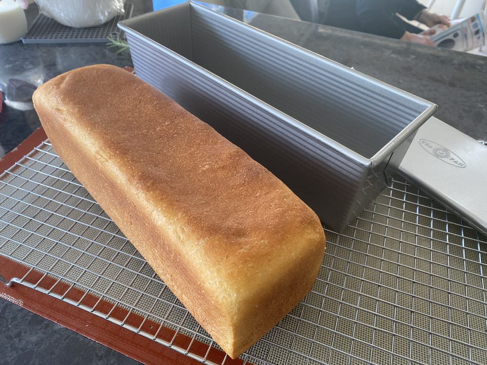 Pullman loaf with 16 lupin flour 2nd test bake The Fresh Loaf
