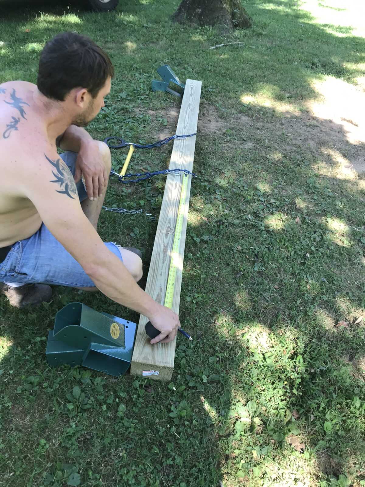 Free DIY Wooden Swing Set Plans The Frugal South