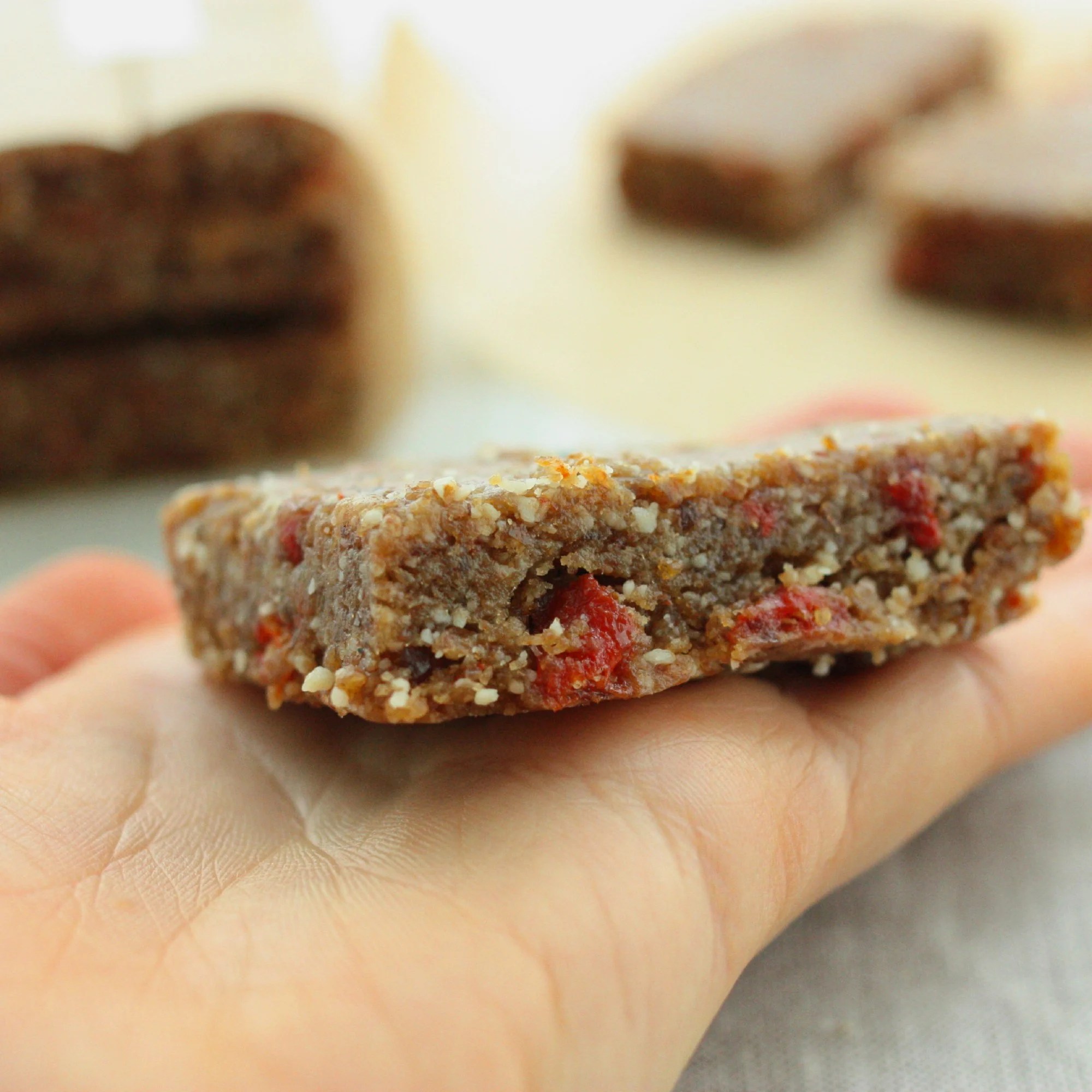 Higher Protein Raw, Vegan Snack Bars. Easy to Customize! The Full Helping