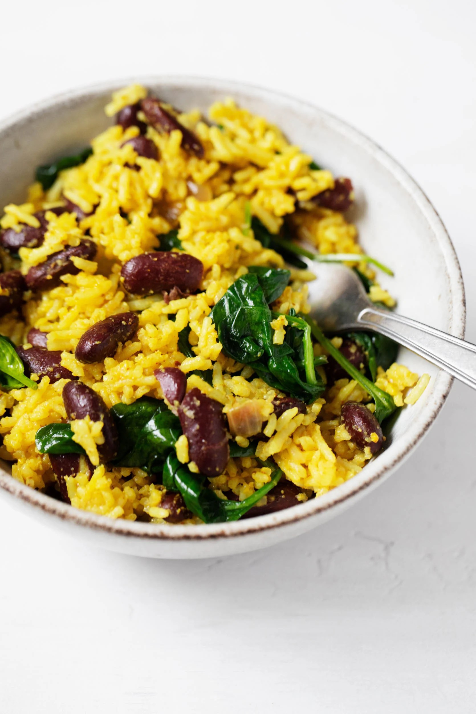 Turmeric Rice, Beans & Greens A OnePot, Nourishing PlantBased Meal